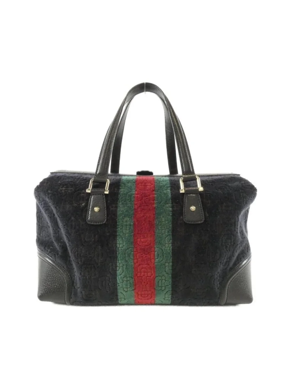 ★SOLD★ Gucci Boston Bag Travel Bags Black - Picture 2 of 9